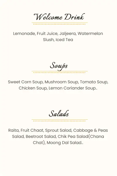 Caterer Menu 1