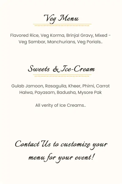 Caterer Menu 3